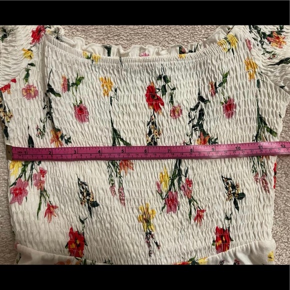 Bershka Woman’s White Floral Dress - Picture 2 of 3